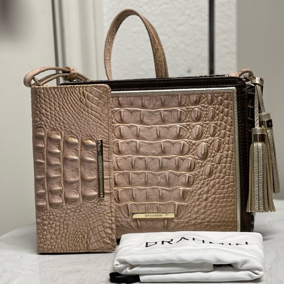 Brahmin Bags Brahmin Chiffon Roseleaf Carrie Crossbody With Ady